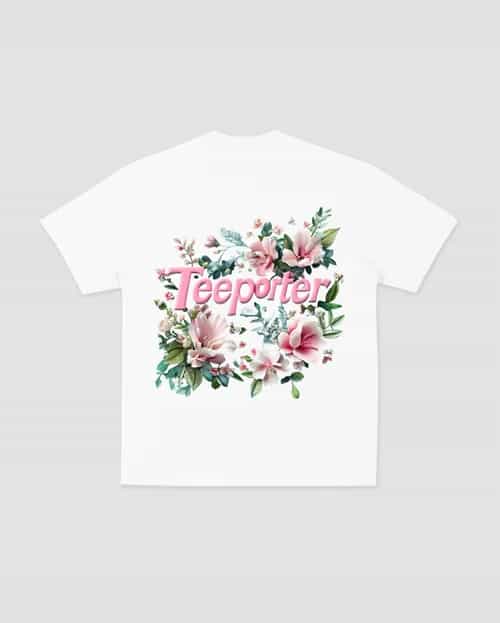 Teeporter 花卉簇擁毛巾繡 Tee thumbnail image