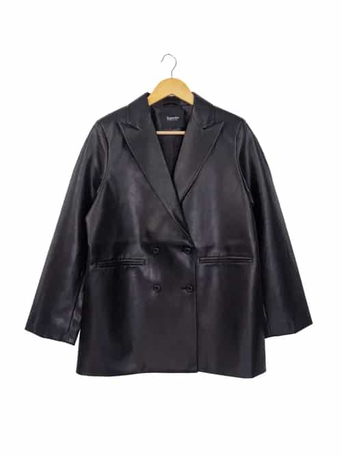 女裝日本進口仿皮西裝外套 thumbnail image