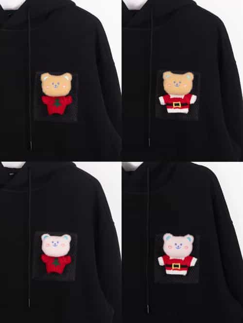換裝小熊黑色連帽「痛」衛衣 thumbnail image